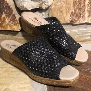 Gaimo espadrilles black woven wedge 41